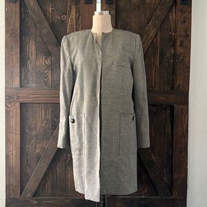 Bert Newman Vintage long open front blazer Sz- 6